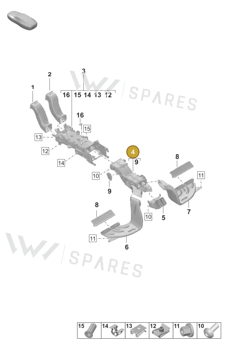 PAD815327A Porsche Air Distribution Housing