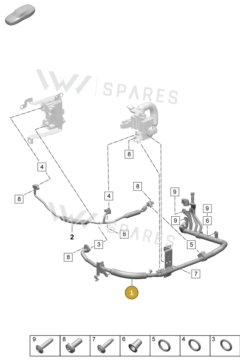 PAD816112D Porsche Heat Exchanger