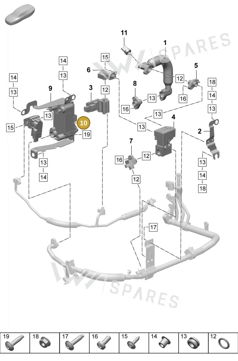 PAD816135 Porsche Heat Exchanger