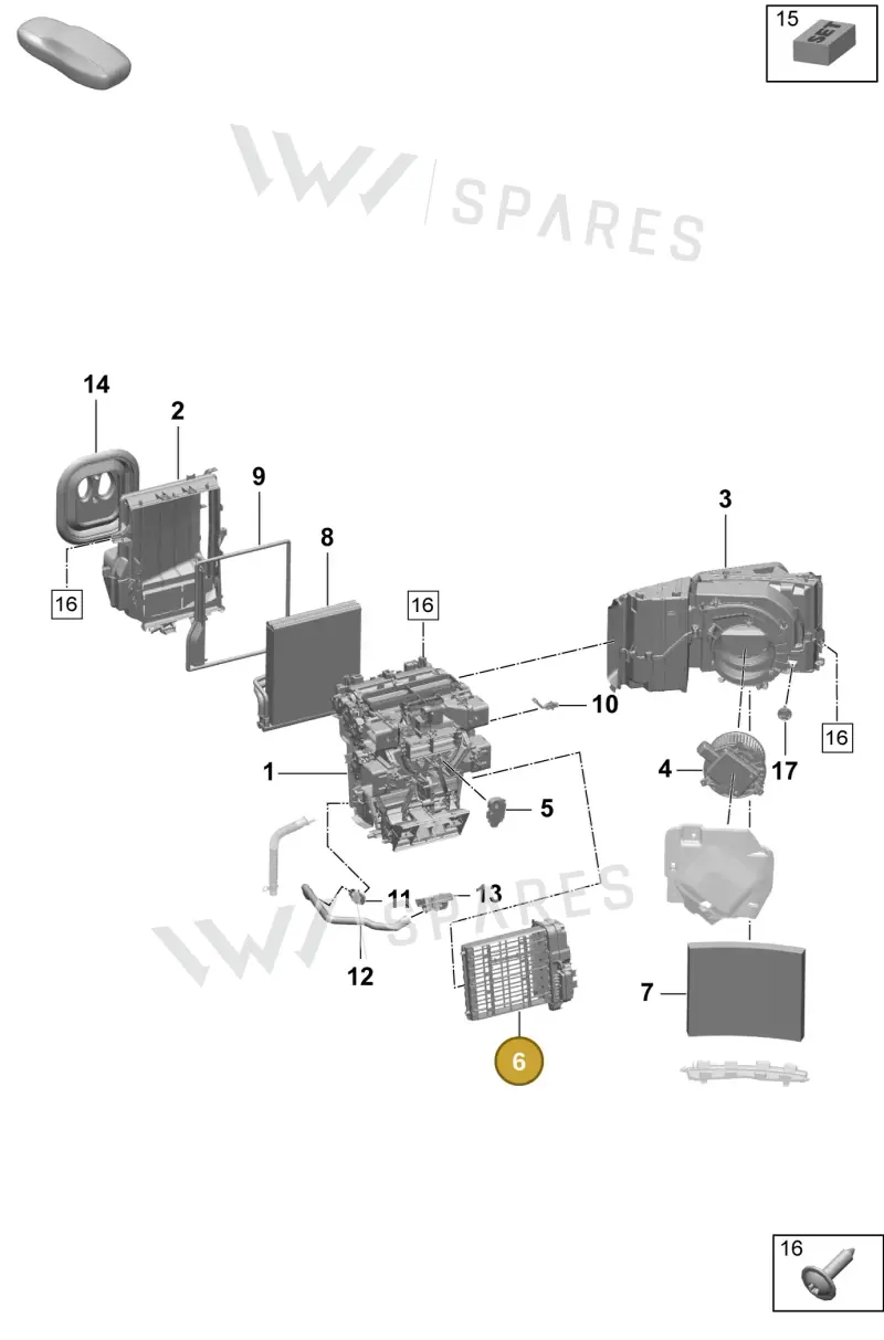 PAD819011A Porsche Heater Element