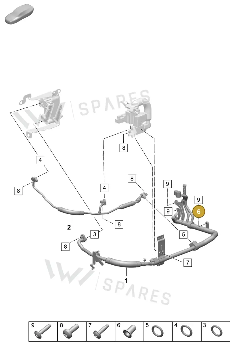 PAD820776 Porsche Spacer Sleeve