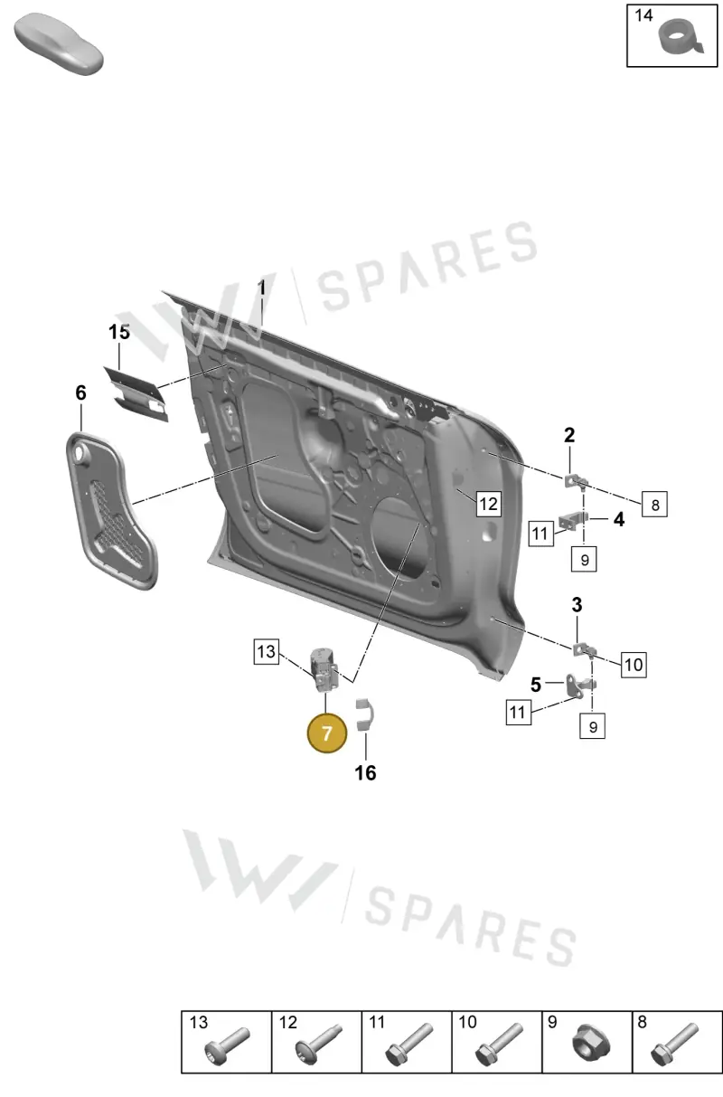 PAD837179 Porsche Door Catch