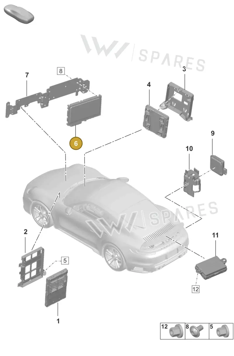 PAD907108A Porsche Control Unit for Driver Assistance Systems