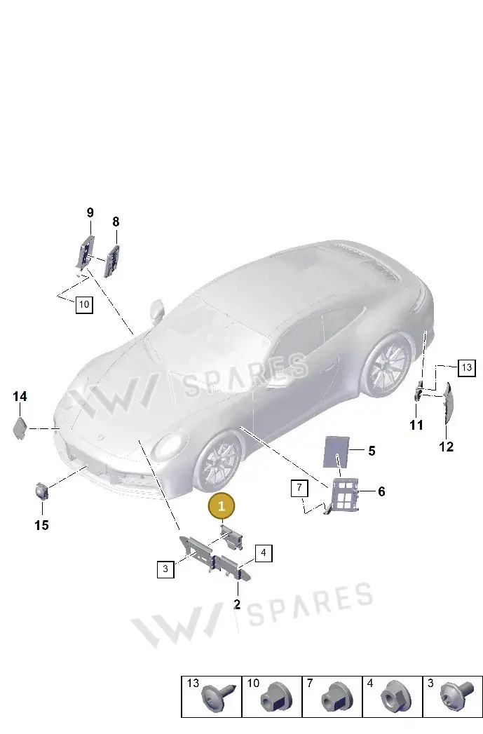 PAD907108D Porsche Control Unit for Driver Assistance Systems
