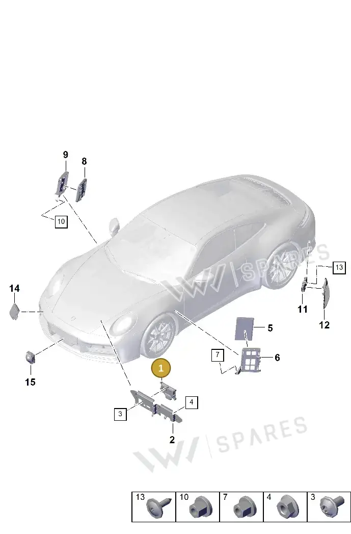 PAD907117E Porsche Control Unit for Driver Assistance Systems