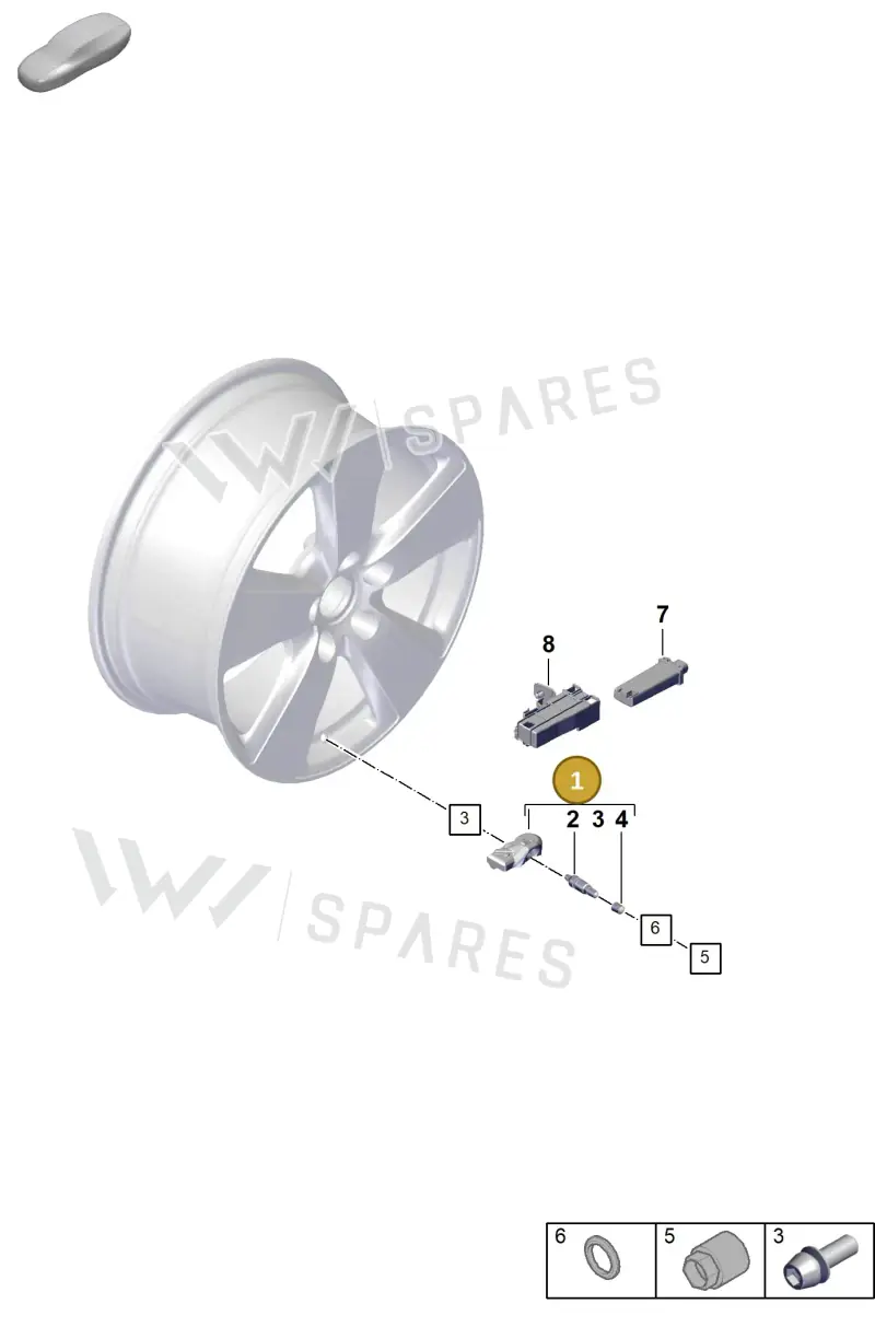 PAD907255C Porsche Sensor