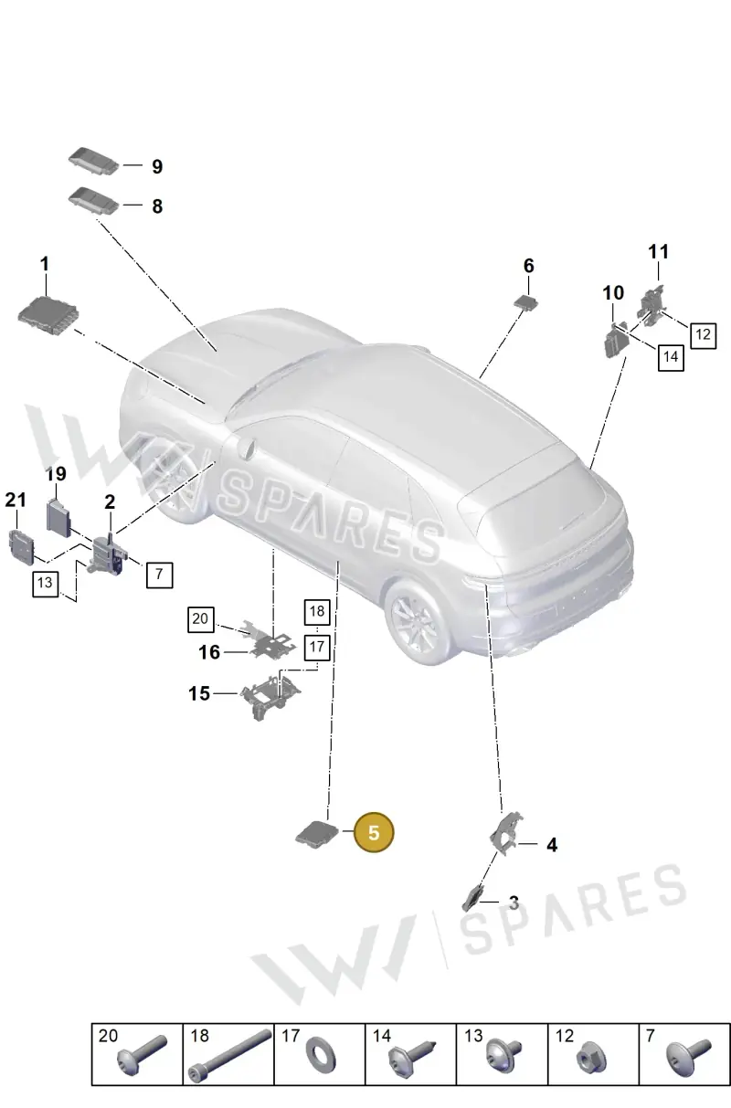 PAD907468B Porsche Control Unit for Gateway