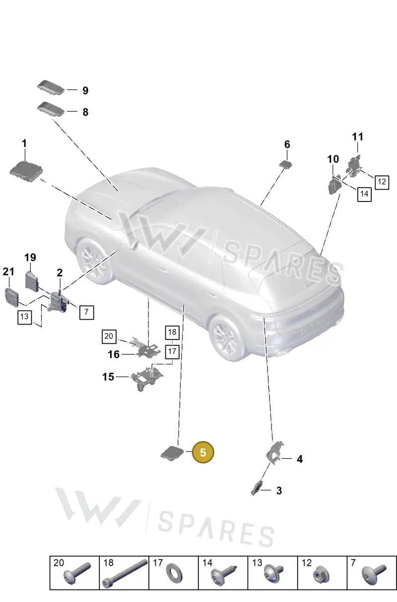 PAD907468C Porsche Control Unit for Gateway