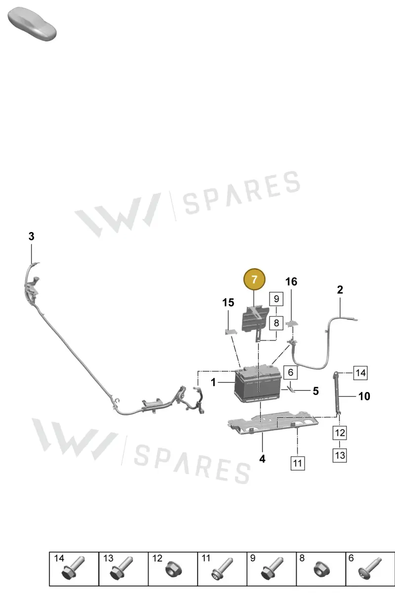 PAD915811 Porsche Tensioning Strap