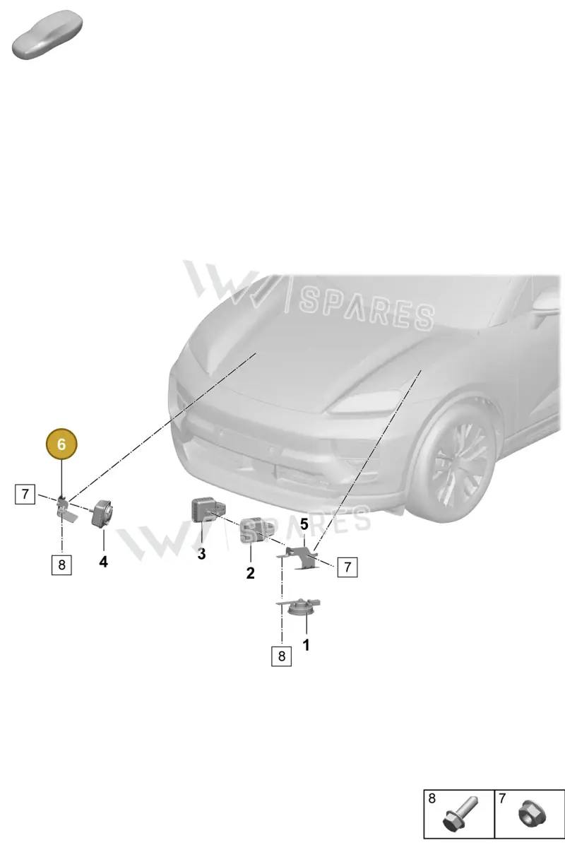 PAD951285A Porsche Bracket
