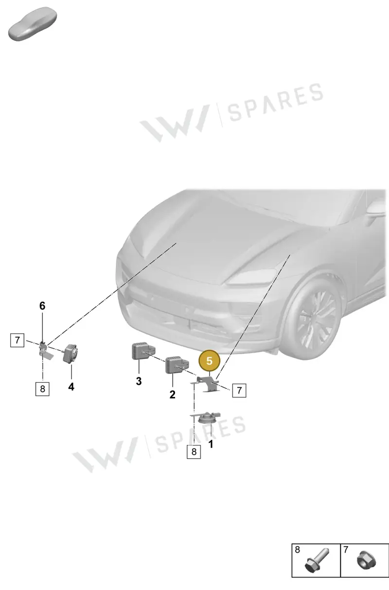 PAD951285 Porsche Bracket