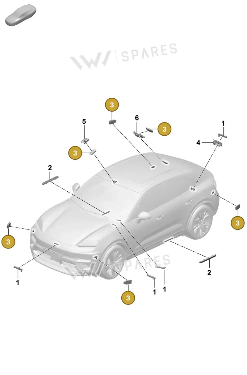 PAD962133B Porsche Aerial