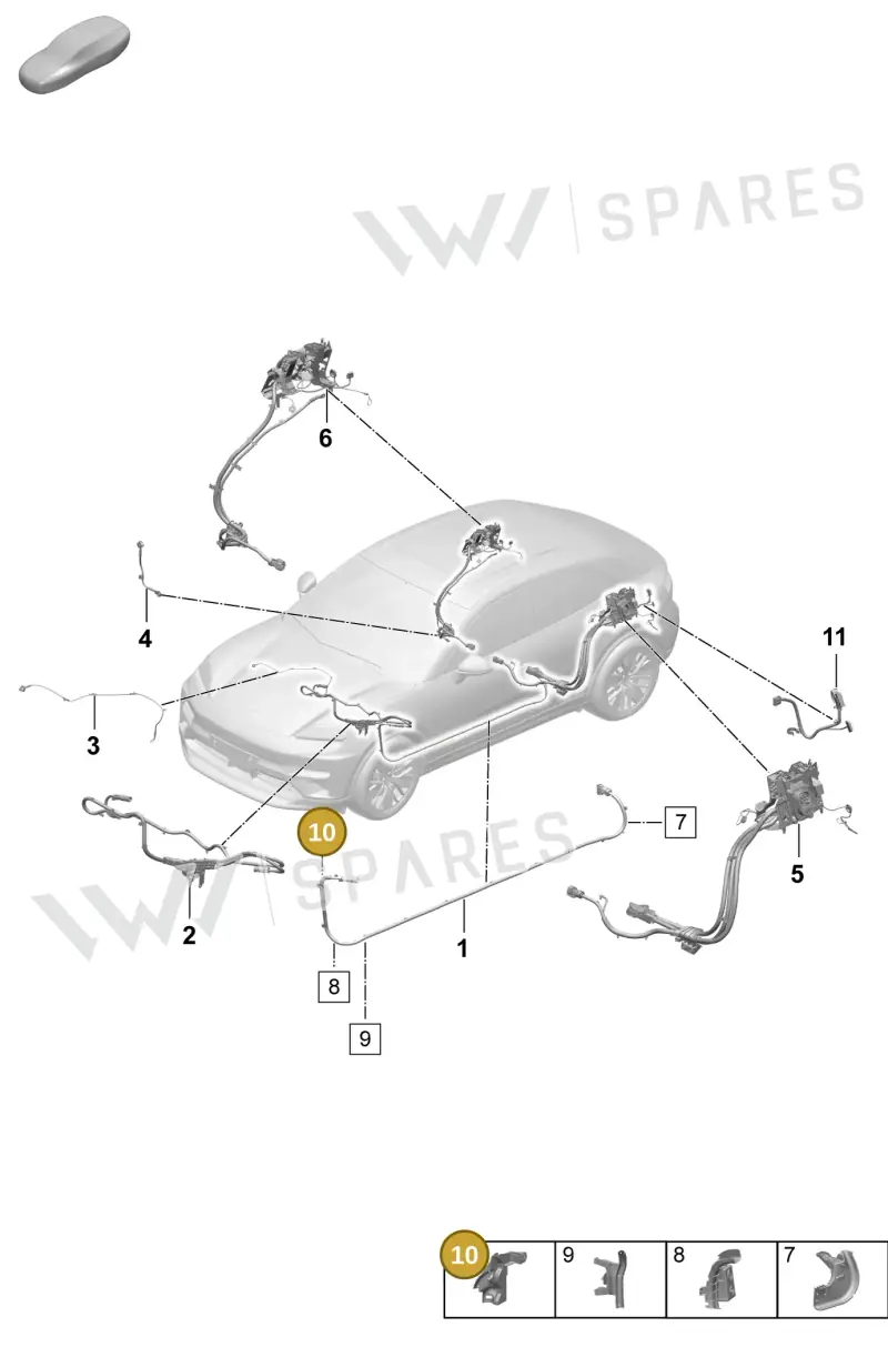 PAD971616A Porsche Cable Holder
