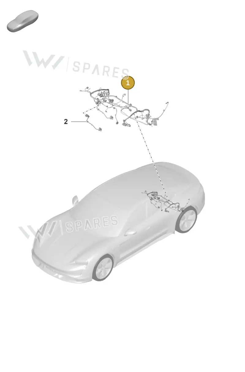 PAD971772E Porsche Wiring Harness for Rear Final Drive