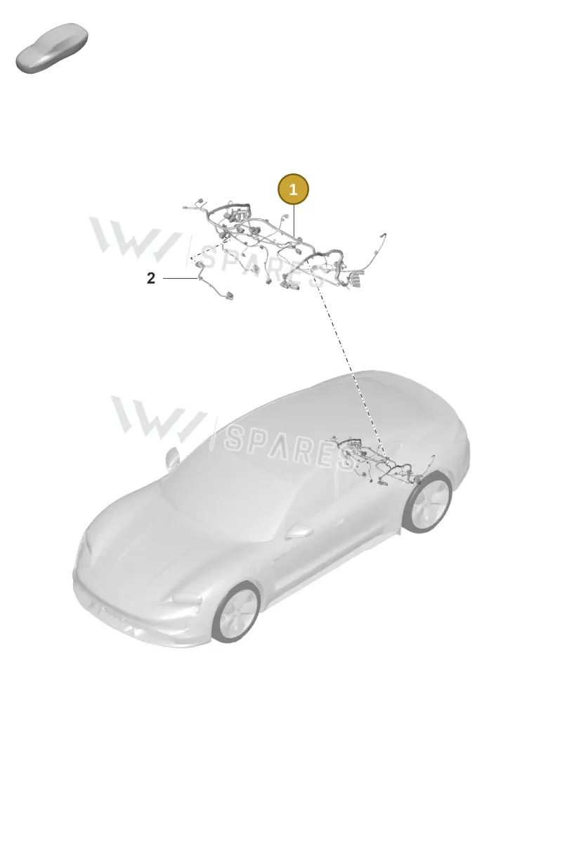 PAD971772N Porsche Wiring Harness for Rear Final Drive