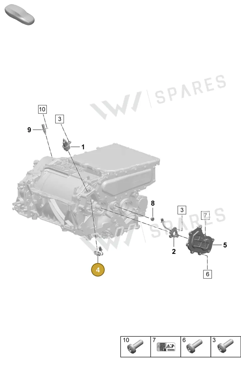 PAD972695A Porsche Temperature Sensor