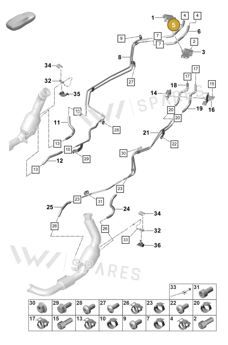 PAE131191H Porsche Molded Hose