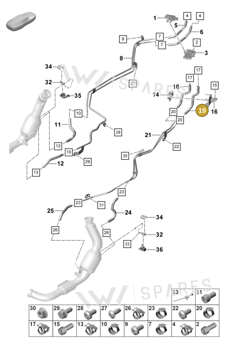 PAE131191M Porsche Molded Hose