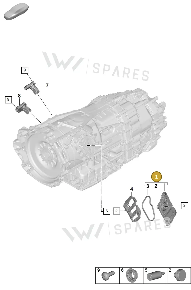 PAE301180 Porsche Cover with Seal