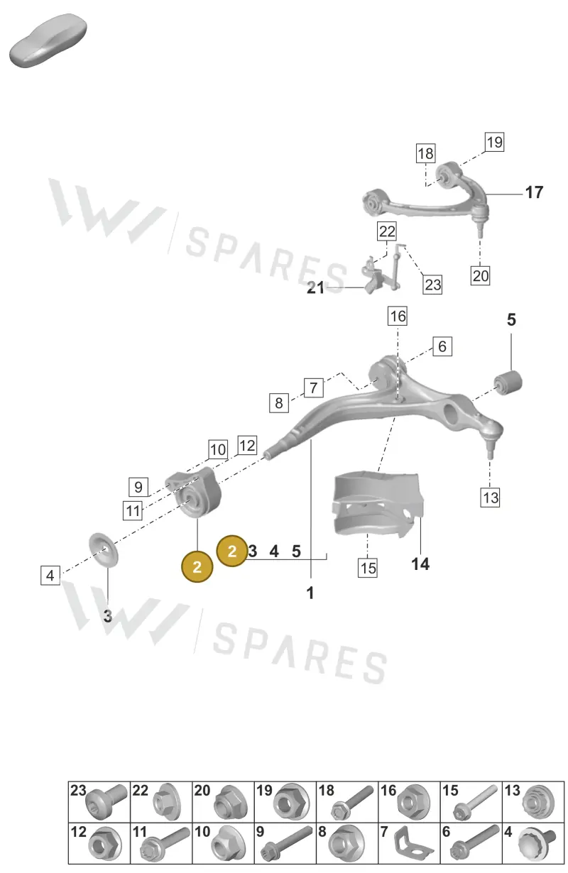 PAE407183 Porsche Hydro-Mounting