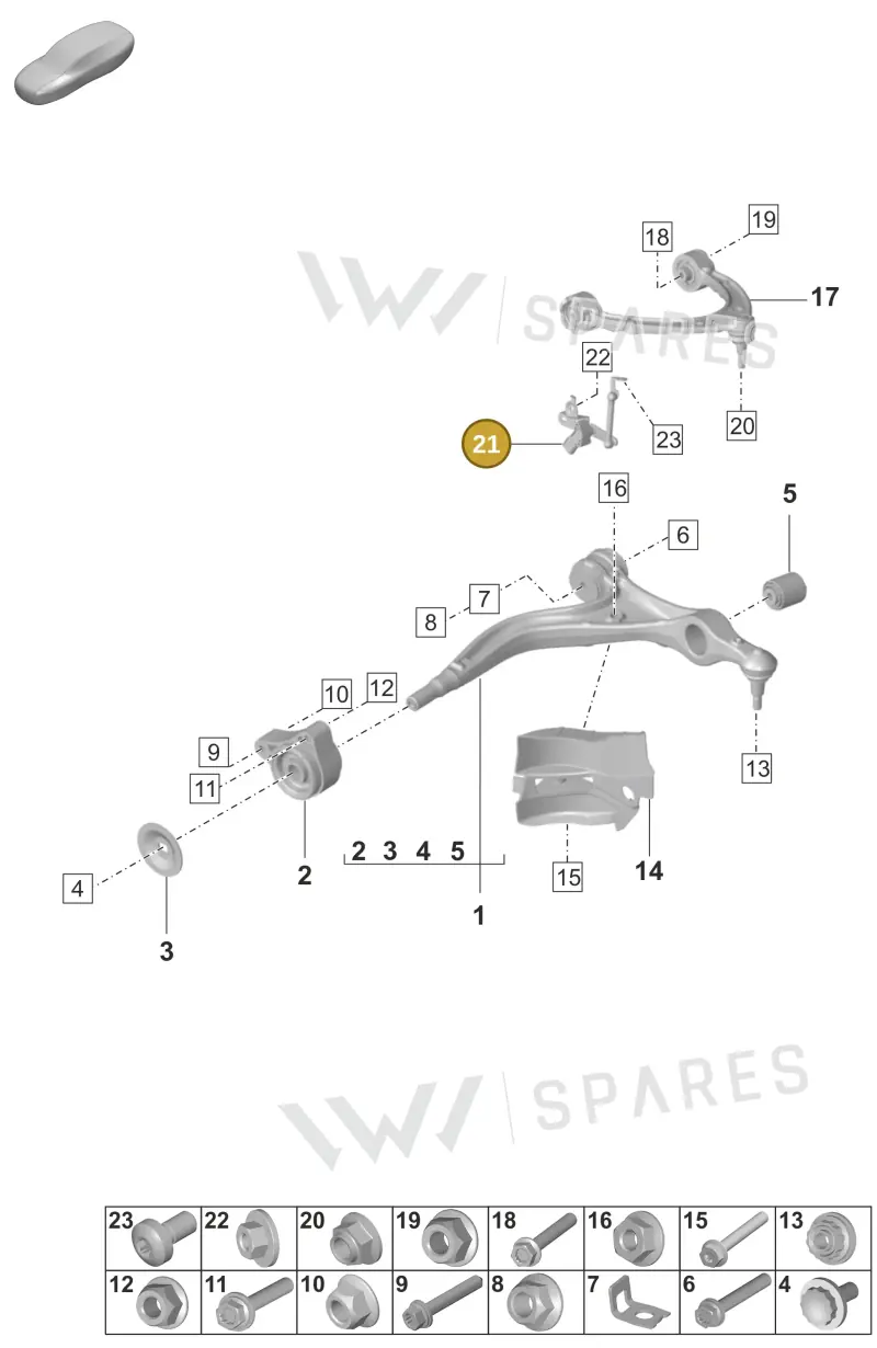PAE616214 Porsche Level Sensor