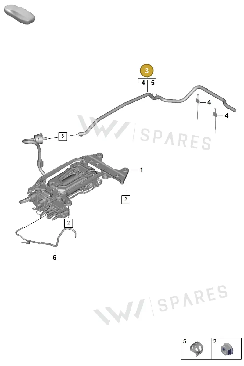 PAE616795B Porsche Hose
