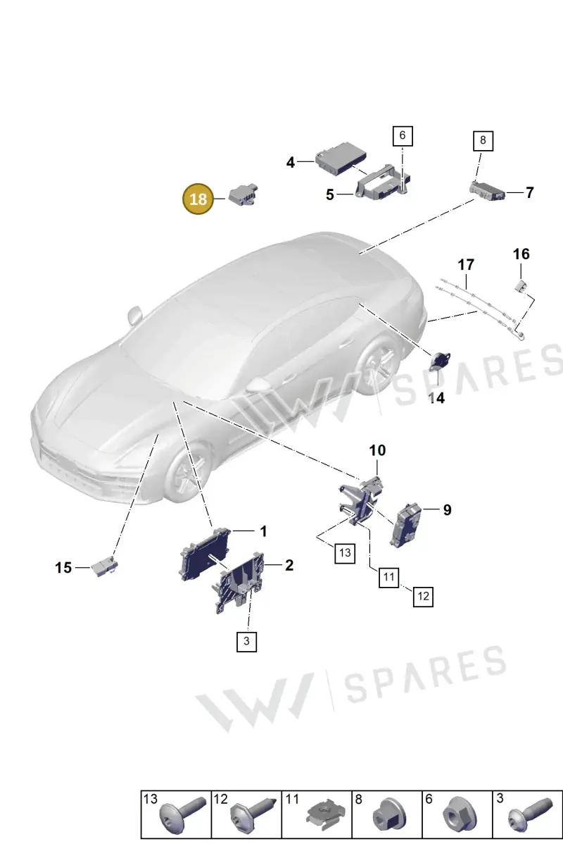 PAE907201 Porsche Control Unit