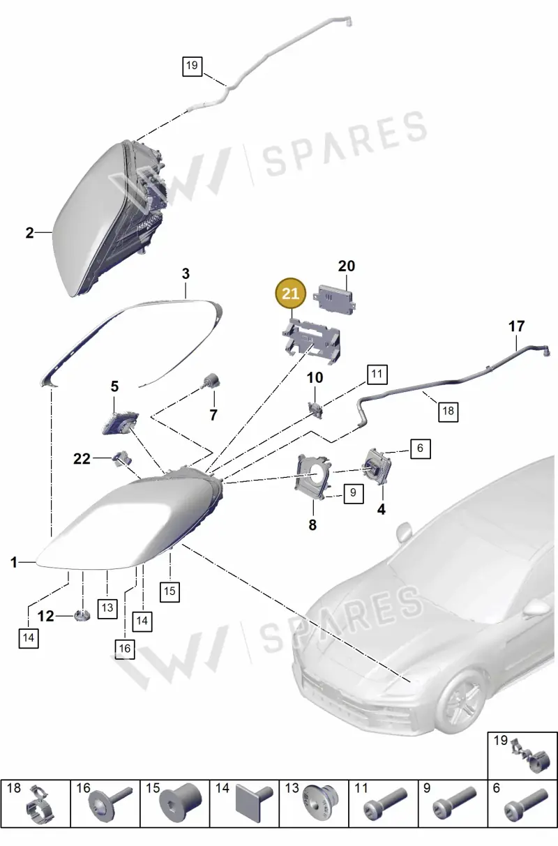 PAE907392 Porsche Bracket