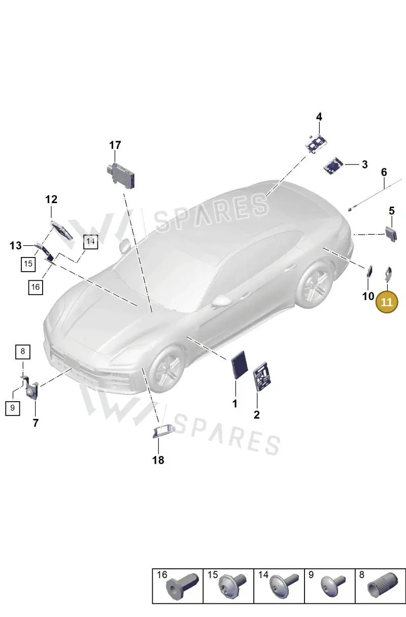 PAE907509 Porsche Bracket