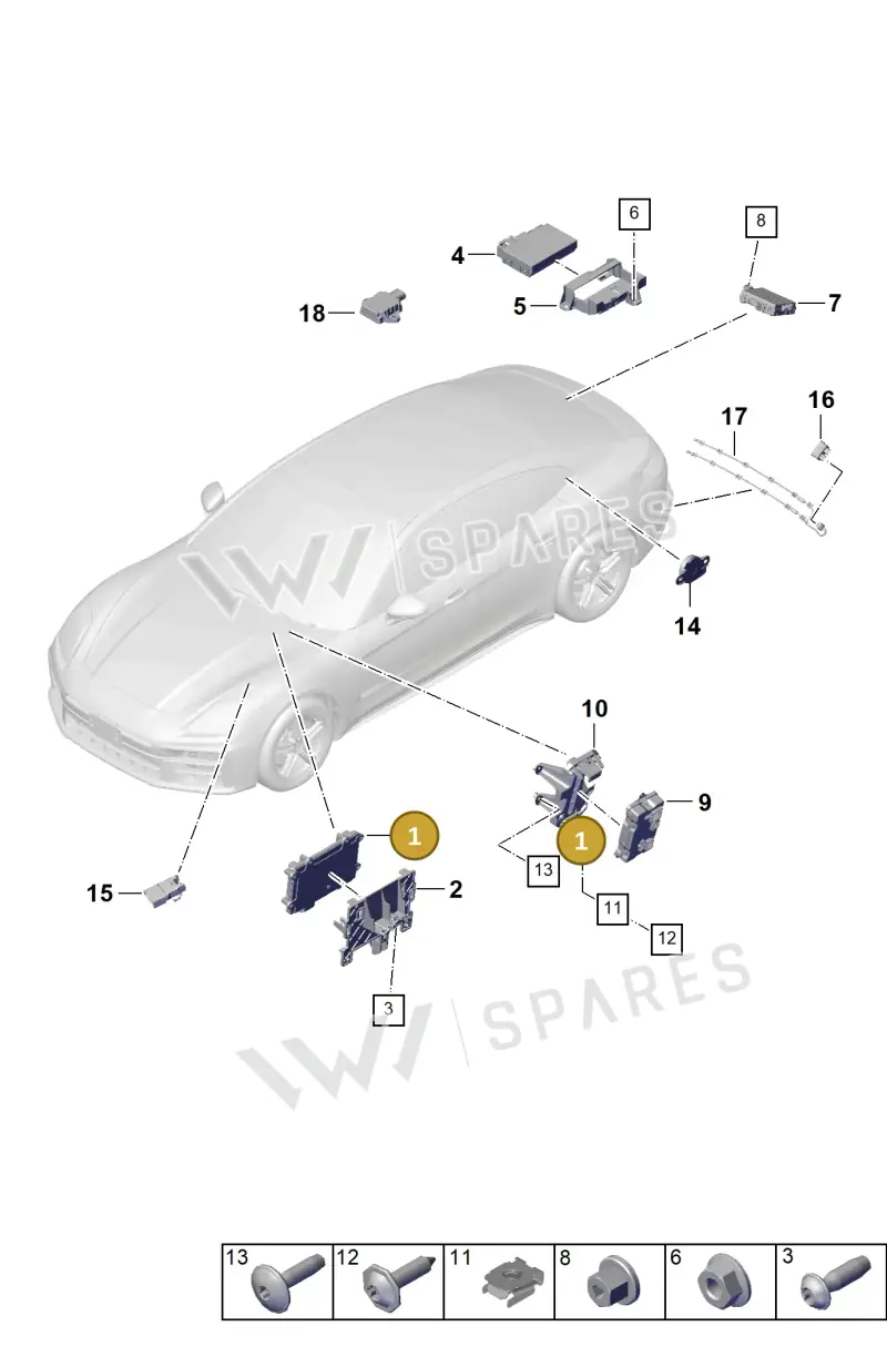 PAE907547 Porsche Control Unit for Camera
