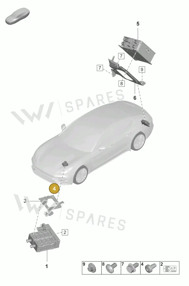 PAF007839 Porsche Fillister Head Bolt