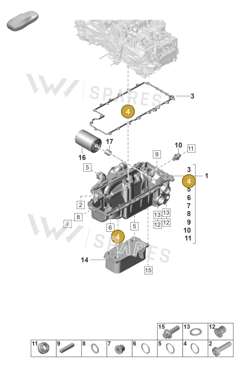 PAF007960 Porsche O-Ring
