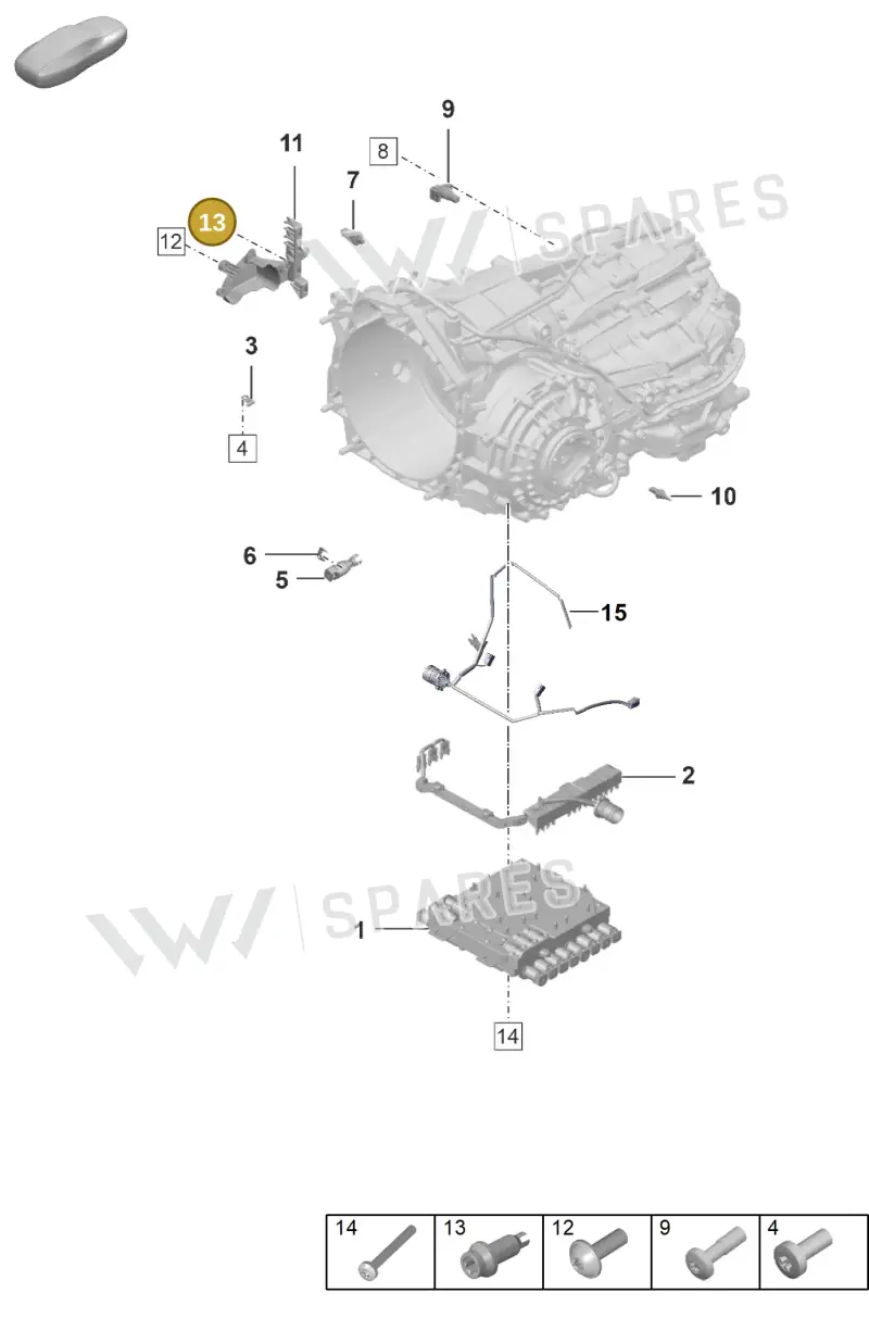 PAF008028 Porsche Locking Screw