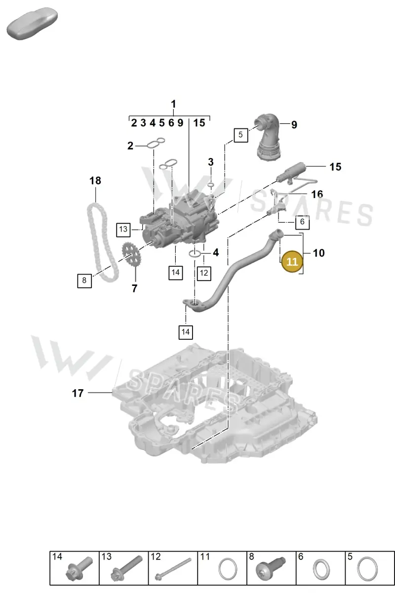 PAF008271 Porsche O-Ring