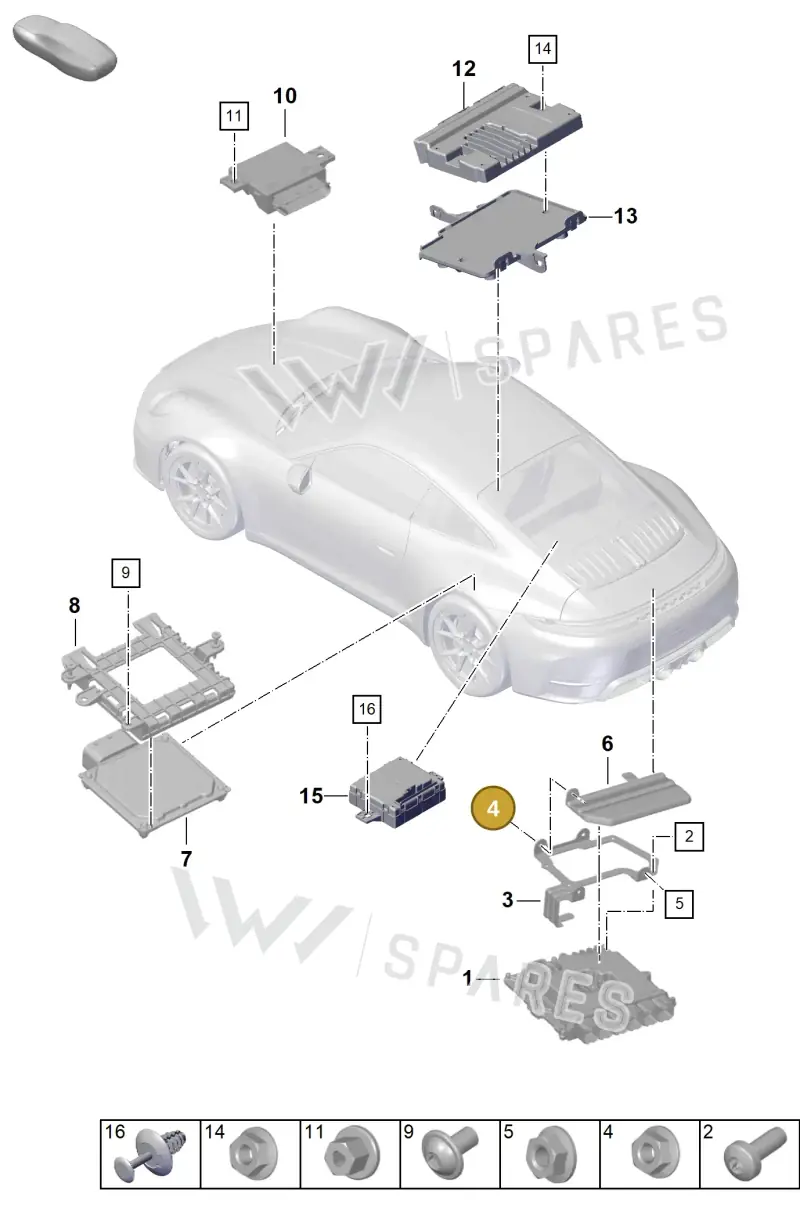 PAF008497 Porsche Spacer Bush