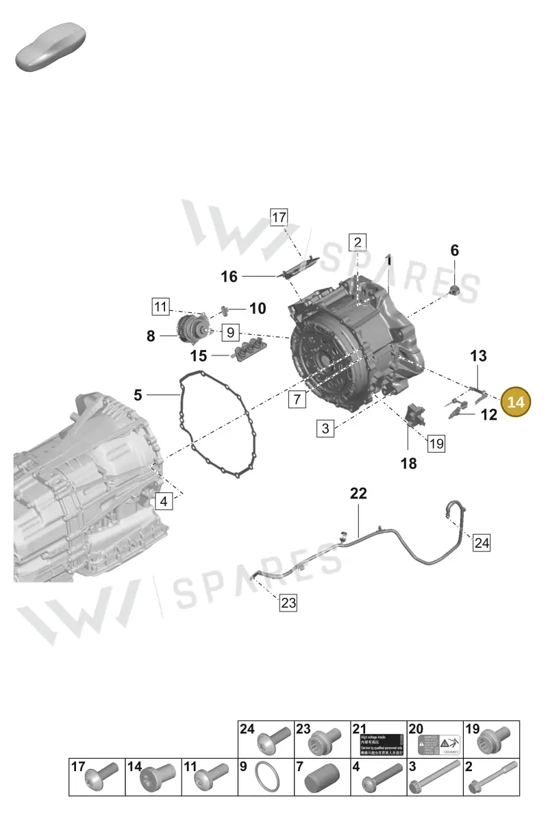 PAF008892 Porsche Torx Screw