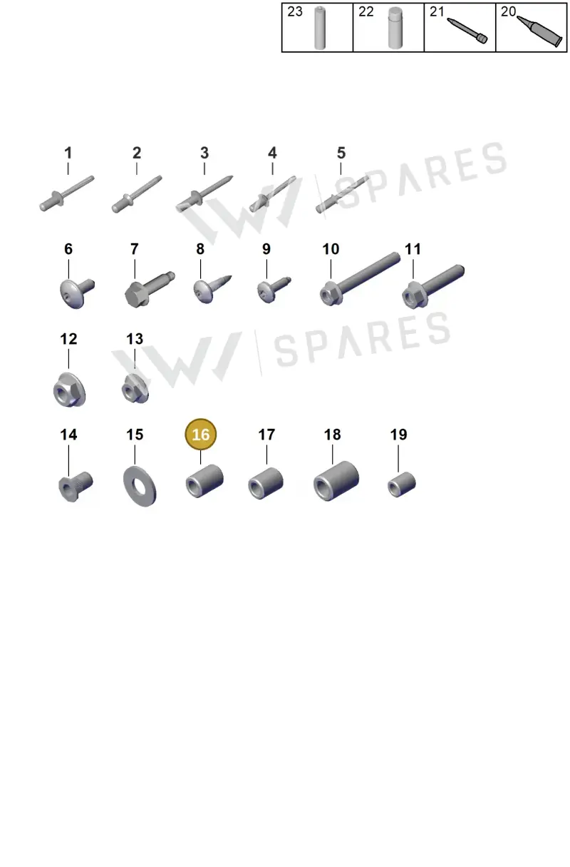 PAF008979 Porsche Threaded Insert