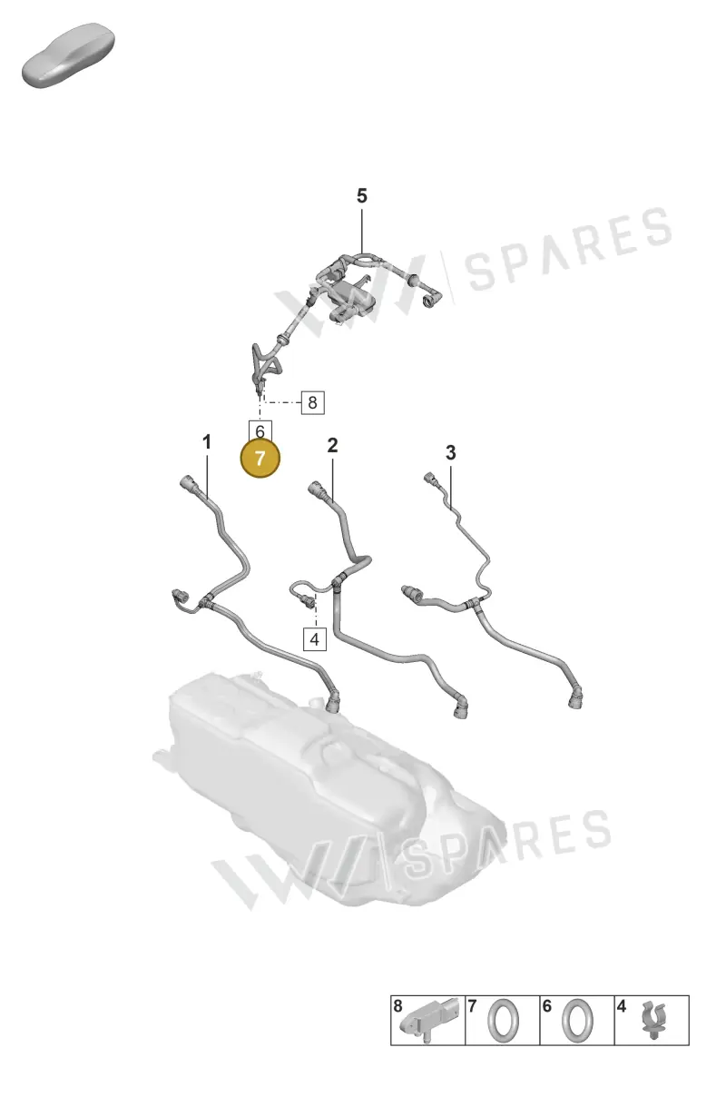 PAF009329A Porsche O-Ring