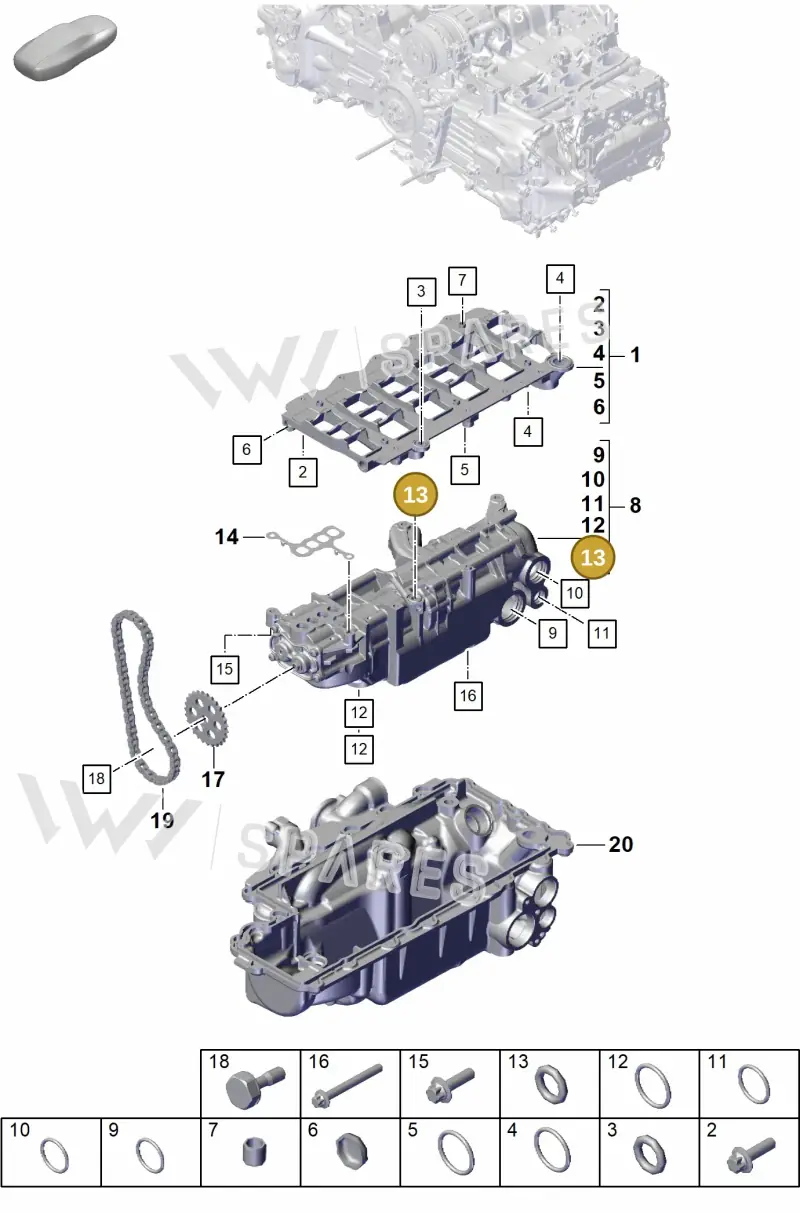 PAF009486 Porsche O-Ring