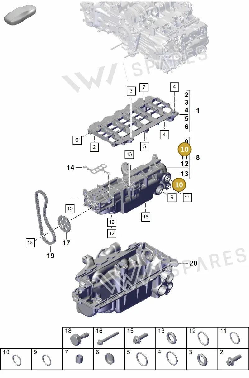 PAF009488 Porsche O-Ring