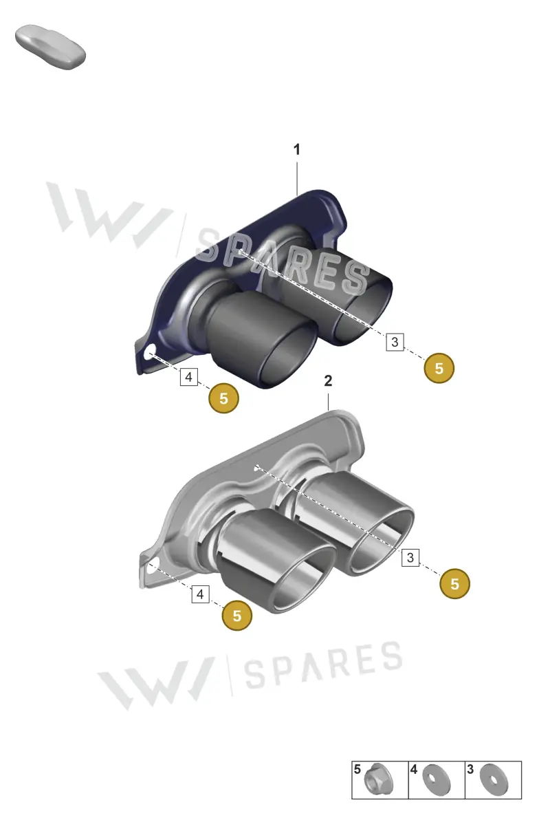 PAF009595 Porsche Hexagon Nut