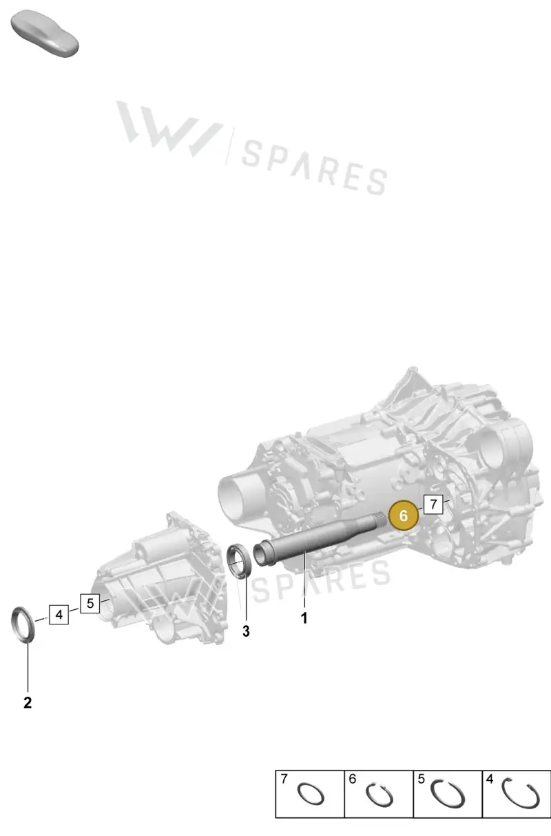 PAF009690 Porsche Securing Ring