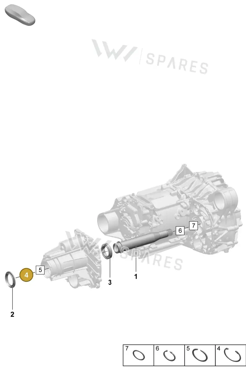 PAF009696 Porsche Securing Ring