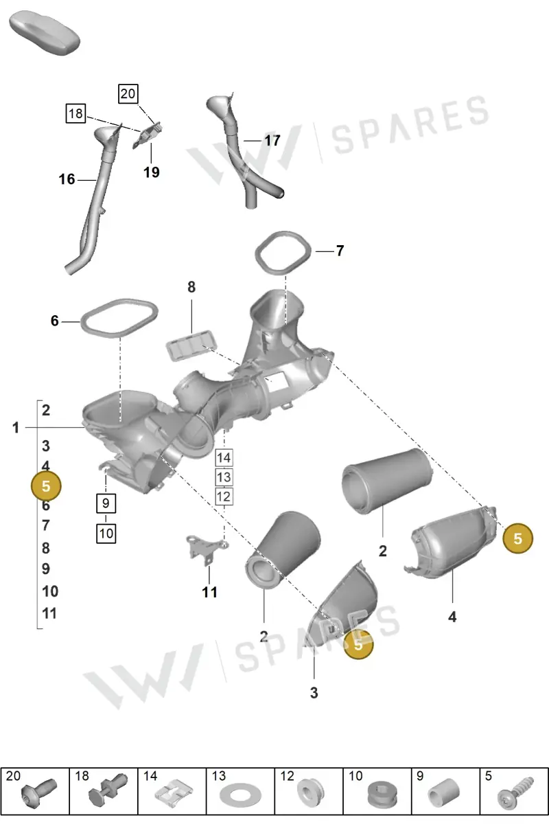 PAF009808 Porsche Fillister Head Bolt