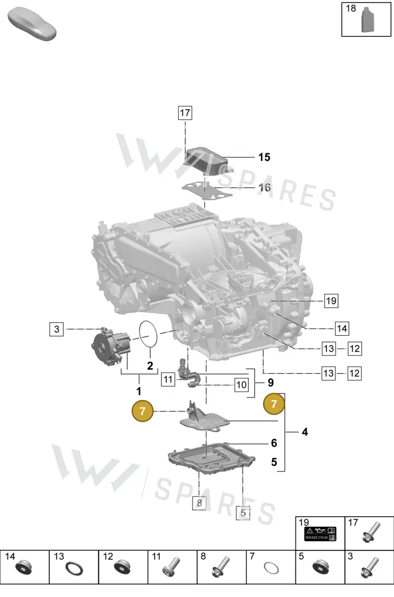 PAF009942 Porsche O-Ring