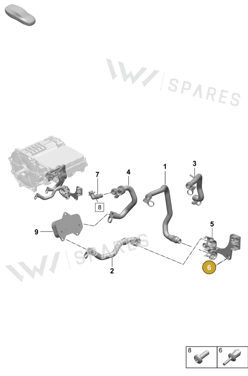 PAF100323 Porsche Spreader Rivet