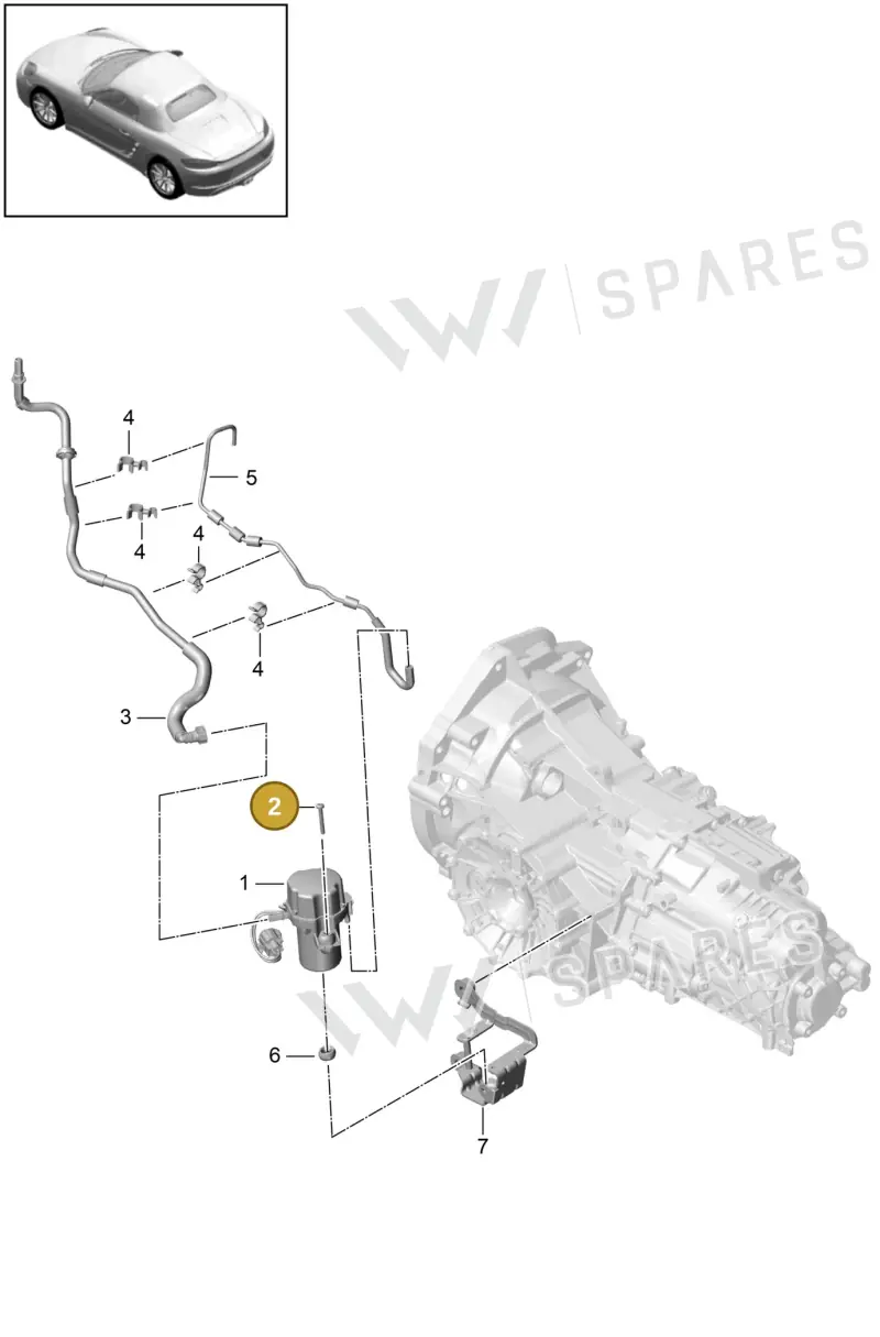 PAF104057 Porsche Hexagon Socket Head Bolt