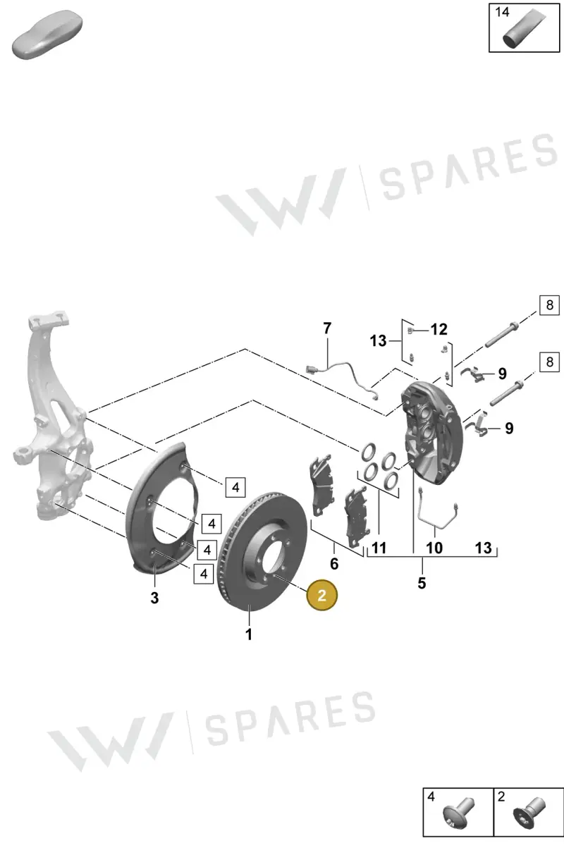 PAF104560 Porsche Hexagon Socket Head Bolt Self-Locking