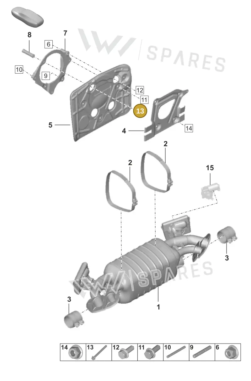 PAF106833 Porsche Bolt