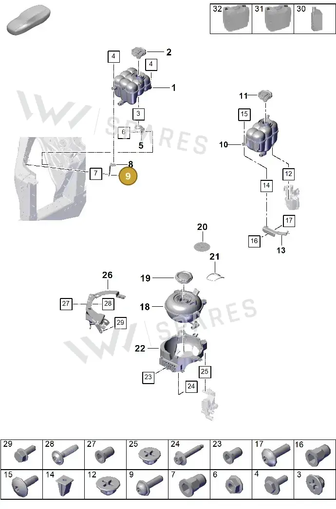 PAF107148 Porsche Screw